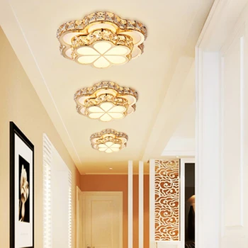 Flower Design Crystal Ceiling Chandelier Lamps Gold Led Plafonnier For Aisle Lustre Corridor Balcony Ceiling Lamparas Home Light
Flower Design Crystal Ceiling Chandelier Lamps Gold Led Plafonnier For Aisle Lustre Corridor Balcony Ceiling Lamparas Home Light