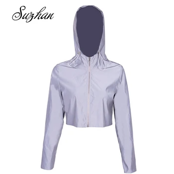 Suzhan Night Reflective Jackets Women Cotton Hooded Streetwear Jacket Women Long Sleeve Cropped Coat Femme Loose Zipper Outwear
Suzhan Night Reflective Jackets Women Cotton Hooded Streetwear Jacket Women Long Sleeve Cropped Coat Femme Loose Zipper Outwear