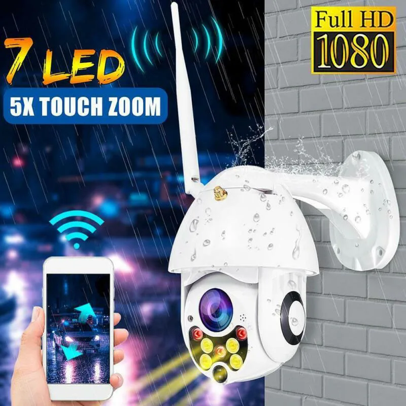 wifi camera Outdoor WIFI PTZ Dome Camera 1080P-HD Night-Vision Pan Hotspot Weatherproof security camera
wifi camera Outdoor WIFI PTZ Dome Camera 1080P-HD Night-Vision Pan Hotspot Weatherproof security camera