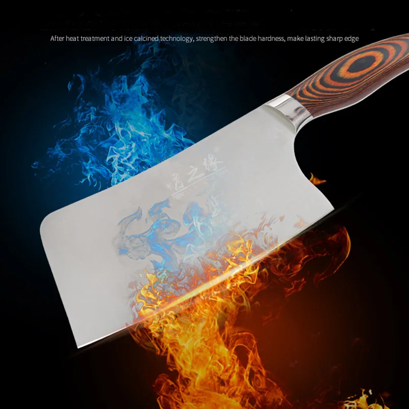Liang Da Chopping Knife 5Cr15 Stainless Steel Cleaver Very Sharp Blade Non-Slip Handle Chef Knife Chinese Butcher Cutlery Knives
Liang Da Chopping Knife 5Cr15 Stainless Steel Cleaver Very Sharp Blade Non-Slip Handle Chef Knife Chinese Butcher Cutlery Knives