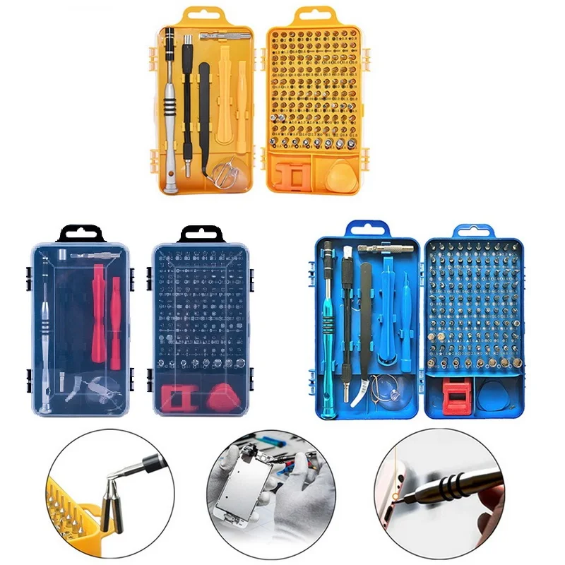 115 In 1 Multi-function Precision Screwdriver Set for Cell Phone Disassemble Watch Glasses Electrical Tools Magnetic handle
115 In 1 Multi-function Precision Screwdriver Set for Cell Phone Disassemble Watch Glasses Electrical Tools Magnetic handle