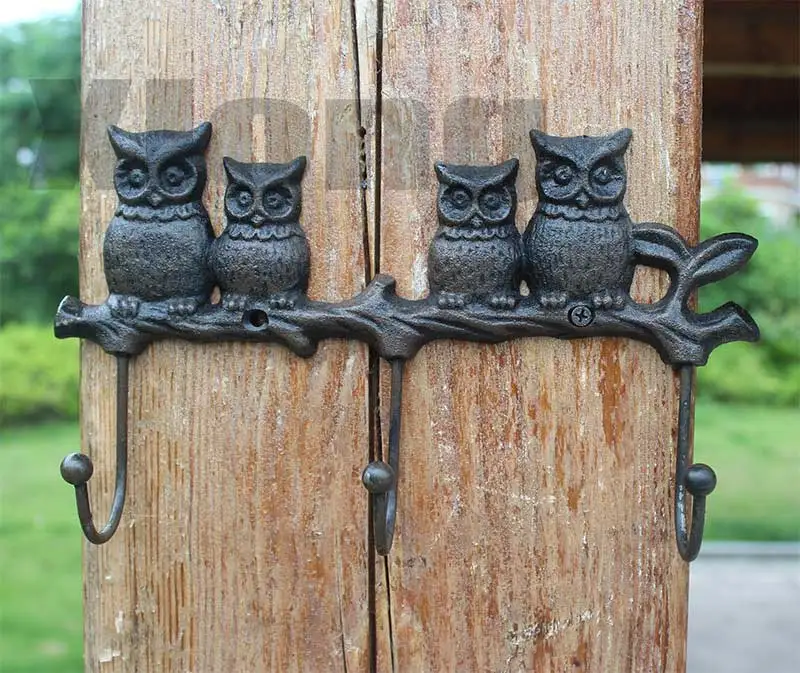27X5.7X16cm Country Retro Vintage Cast Iron Crafts Wrought Iron Hook Wall Hanging Wall Owl Hook
27X5.7X16cm Country Retro Vintage Cast Iron Crafts Wrought Iron Hook Wall Hanging Wall Owl Hook
