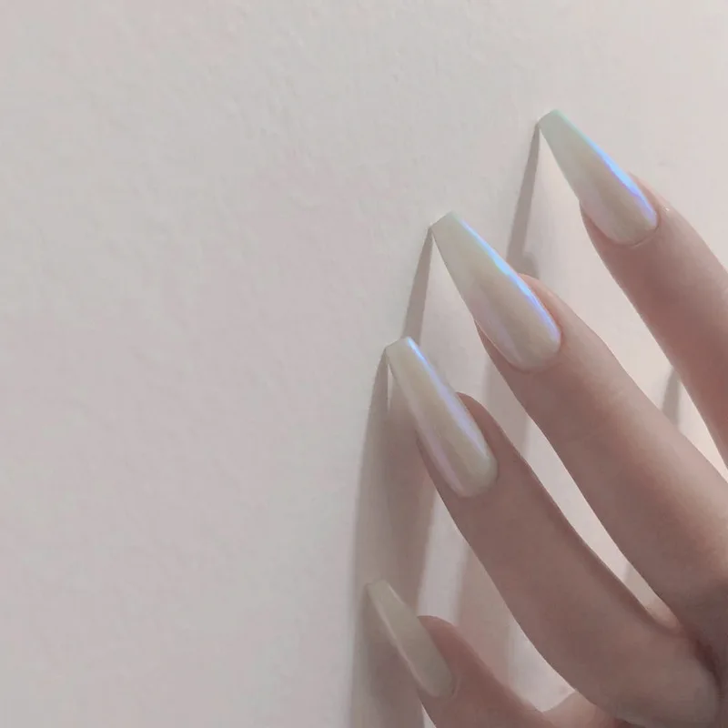 Fashion Popular Long White Nail Patch Wearable and Removed Nail Art Finished Fake Nail Patch BY75
Fashion Popular Long White Nail Patch Wearable and Removed Nail Art Finished Fake Nail Patch BY75