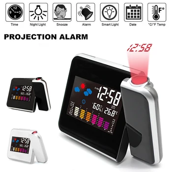 LED Digital Projection Alarm Clock Temperature Thermometer Desk Time Date Display Projector Calendar USB Charger Table Led Clock
LED Digital Projection Alarm Clock Temperature Thermometer Desk Time Date Display Projector Calendar USB Charger Table Led Clock