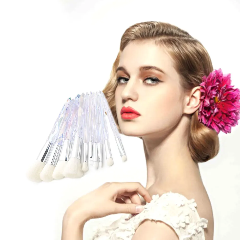 10 Pcs Crystal Makeup Brush Set Foundation Fan Brush Eye Shadow Eyebrow Professional Blush Foundation Makeup Brush Tool
10 Pcs Crystal Makeup Brush Set Foundation Fan Brush Eye Shadow Eyebrow Professional Blush Foundation Makeup Brush Tool