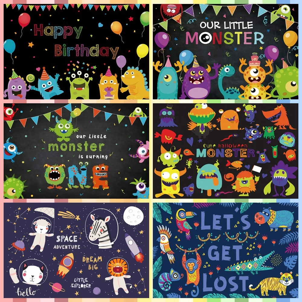 Monsters Backdrops For Photography Balloons Flag Baby Happy Birthday Photocall Kid Customized Photo Backgrounds For Photo Studio
Monsters Backdrops For Photography Balloons Flag Baby Happy Birthday Photocall Kid Customized Photo Backgrounds For Photo Studio