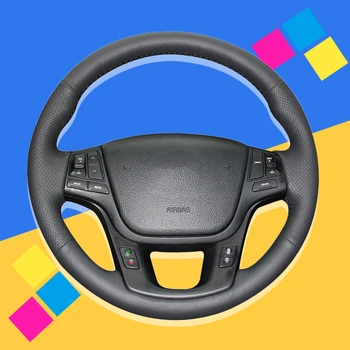 Auto Braid On The Steering Wheel Cover for Kia Sorento 2009-2014 K7 Cadenza 2011-2015 DIY Car Braiding Interior Car-styling
Auto Braid On The Steering Wheel Cover for Kia Sorento 2009-2014 K7 Cadenza 2011-2015 DIY Car Braiding Interior Car-styling