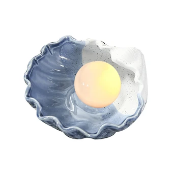 Ceramic Shell Pearl Night Light Streamer Mermaid Fairy Shell Night Lamp For Bedside Home Decoration Xmas Gift
Ceramic Shell Pearl Night Light Streamer Mermaid Fairy Shell Night Lamp For Bedside Home Decoration Xmas Gift