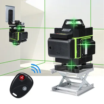 16 Lines 4D Green Laser Level Horizontal And Vertical Cross Lines With Auto Self-Leveling, Indoors and Outdoors 12 Lines
16 Lines 4D Green Laser Level Horizontal And Vertical Cross Lines With Auto Self-Leveling, Indoors and Outdoors 12 Lines