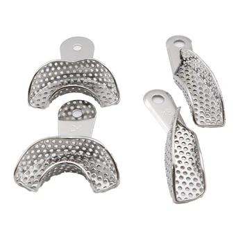 2 pairs Stainless Steel Tray for Dental Half Mouth Partial Mold Tray Accurate
2 pairs Stainless Steel Tray for Dental Half Mouth Partial Mold Tray Accurate