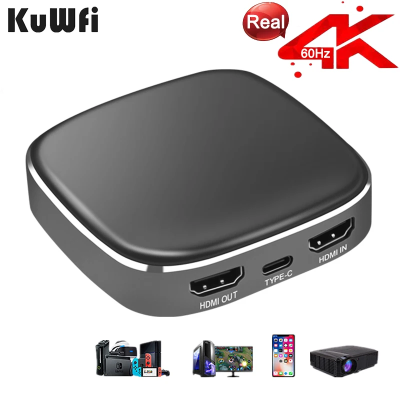 KuWFi 4K60fps Video Capture Device Type C Interface Grabber Game & Video,Streaming for Xbox,PS4, Nintendo Switch,PS5
KuWFi 4K60fps Video Capture Device Type C Interface Grabber Game & Video,Streaming for Xbox,PS4, Nintendo Switch,PS5
