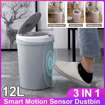 2020 12L Round Waste Bin Smart Infrared Motion Senor Trash Can Charging Automatic Garbage Bin for Bedroom Living Room 
2020 12L Round Waste Bin Smart Infrared Motion Senor Trash Can Charging Automatic Garbage Bin for Bedroom Living Room