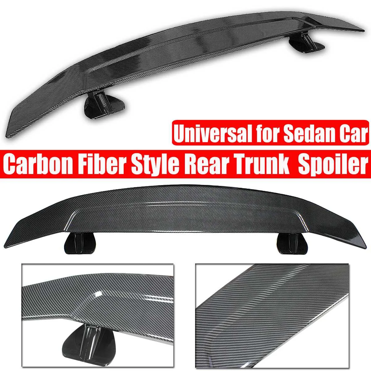 Universal ABS Carbon Fiber Style Rear Spoiler Rear Trunk Lip Wing Car Accessories For HONDA for CIVIC 16-19 for Benz Sedan Car
Universal ABS Carbon Fiber Style Rear Spoiler Rear Trunk Lip Wing Car Accessories For HONDA for CIVIC 16-19 for Benz Sedan Car