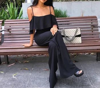 Bodycon Ruffles Spaghetti Strap Womens Rompers Jumpsuit Wide Leg Solid Playsuit Women Sleeveless Strapless Oversized Streetwear
Bodycon Ruffles Spaghetti Strap Womens Rompers Jumpsuit Wide Leg Solid Playsuit Women Sleeveless Strapless Oversized Streetwear