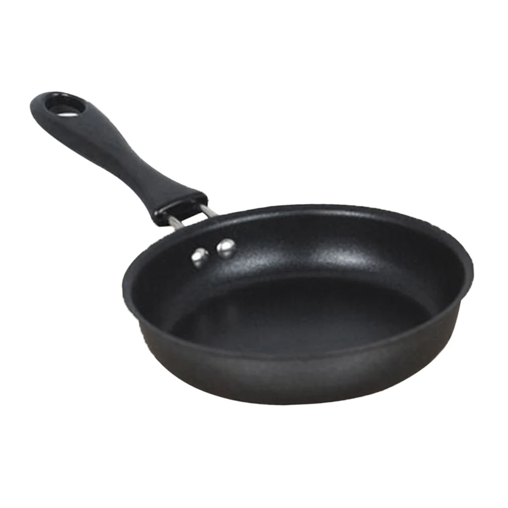 12cm Non Stick Pan Black Small Iron Frying Pan Round Egg Pan Egg Fry Skillet Scratch Resistant Kitchen Cookware 12cm Non Stick Pan Black Small Iron Frying Pan Round Egg Pan Egg Fry Skillet Scratch Resistant Kitchen Cookware