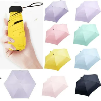 Pocket Sun Umbrella Mini 5 Folding Umbrella Sun Rainy Umbrella 48cm Black Gum Anti-UV Agent For Student Lady Rain Windproof Mini
Pocket Sun Umbrella Mini 5 Folding Umbrella Sun Rainy Umbrella 48cm Black Gum Anti-UV Agent For Student Lady Rain Windproof Mini