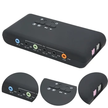 Audio 3D External Interface Dynamic Recording Surround Sound Digital USB Sound Card Stereo 7.1 Channel Playback Optical Fiber
Audio 3D External Interface Dynamic Recording Surround Sound Digital USB Sound Card Stereo 7.1 Channel Playback Optical Fiber