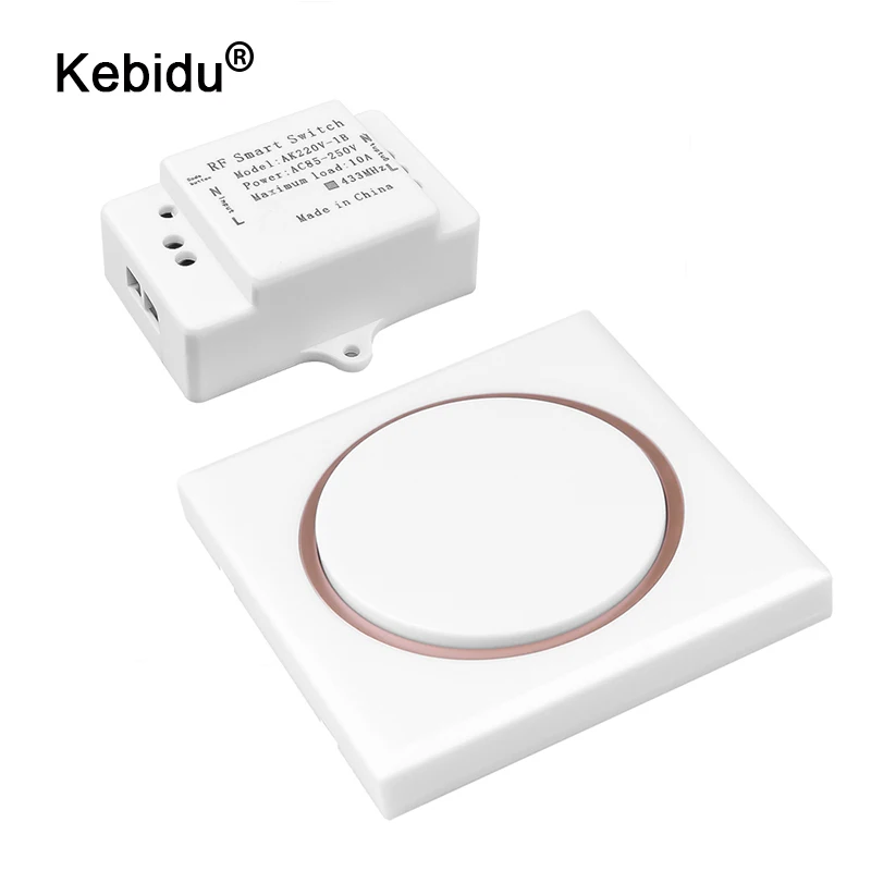 Remote Control Wall Panel 433Mhz AC 85V 110V 220V Switch Relay 1CH Receiver Module Wireless Switch with Learning Functional
Remote Control Wall Panel 433Mhz AC 85V 110V 220V Switch Relay 1CH Receiver Module Wireless Switch with Learning Functional