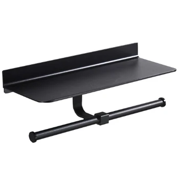 Wall Mounted Space Aluminum Toilet Paper Rack Double Rolls Paper Holder Bathroom Accessories with Mobile Phone Storage Shelf Rac
Wall Mounted Space Aluminum Toilet Paper Rack Double Rolls Paper Holder Bathroom Accessories with Mobile Phone Storage Shelf Rac