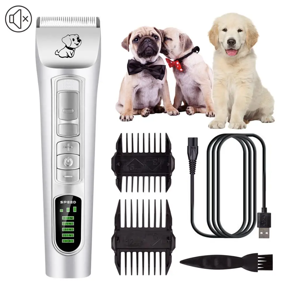 Pet Rechargeable Cordless Clipper Low Noise with 5 Speeds Adjustment LCD dog Hair Grooming Display Clipper
Pet Rechargeable Cordless Clipper Low Noise with 5 Speeds Adjustment LCD dog Hair Grooming Display Clipper