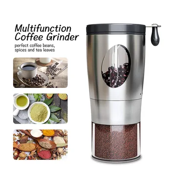 Coffe Bean Manual Grinder Expresso Cafe Grinder Machine High capacity Storage Cup Stainless Steel Coffe Grinder With Wheel
Coffe Bean Manual Grinder Expresso Cafe Grinder Machine High capacity Storage Cup Stainless Steel Coffe Grinder With Wheel