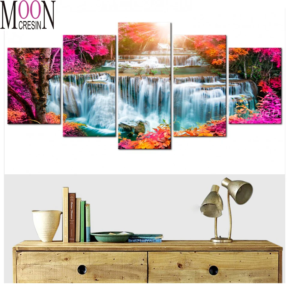 3 pcs Waterfall Landscape diamond embroidery kits diamond painting 5D full square by hand round drill picture of rhinestones art
3 pcs Waterfall Landscape diamond embroidery kits diamond painting 5D full square by hand round drill picture of rhinestones art