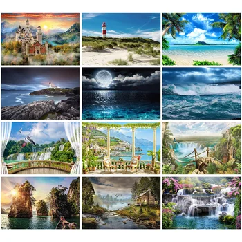 Diy 5D diamond painting Seascape full square diamond embroidery moasic cross stitch kits wall home decoration 
Diy 5D diamond painting Seascape full square diamond embroidery moasic cross stitch kits wall home decoration