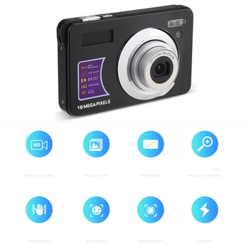 4K Camcorder 18MP 1080P HD Digital Camera 8X Zoom Anti-Shake with 180° Rotating Screen microphone for Travel/Gift
4K Camcorder 18MP 1080P HD Digital Camera 8X Zoom Anti-Shake with 180° Rotating Screen microphone for Travel/Gift