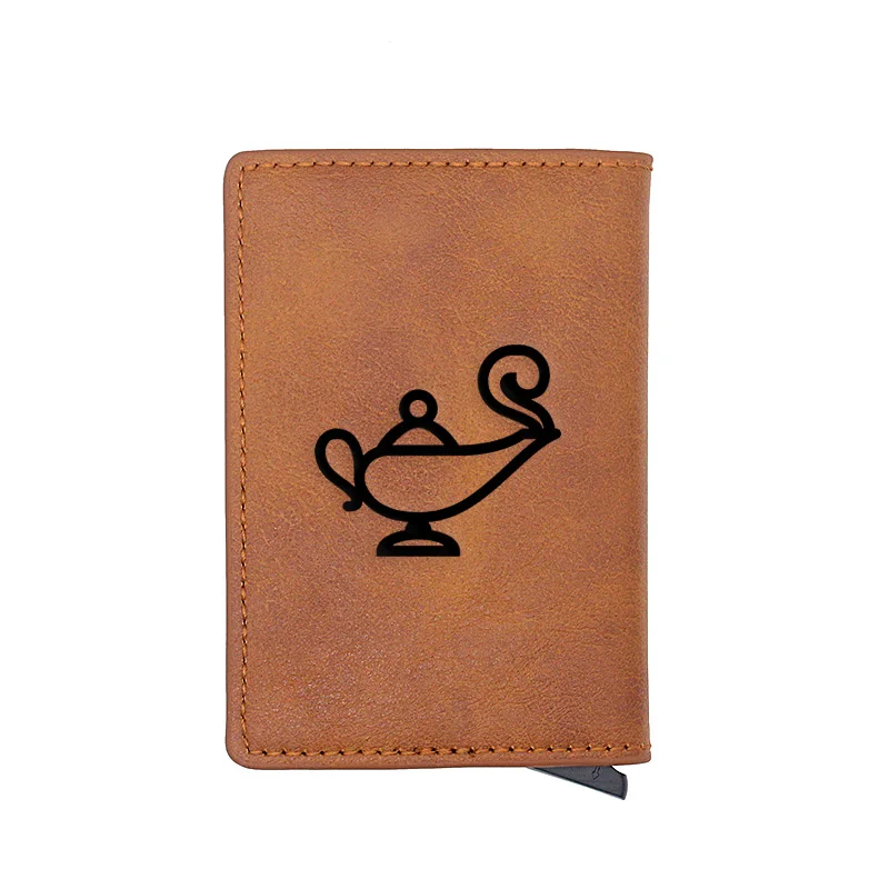 Retro Aladdin and the magic lamp Symbol Pu Leather Card Holder Wallets Men Women Slim Small Credit Card Short Purse
Retro Aladdin and the magic lamp Symbol Pu Leather Card Holder Wallets Men Women Slim Small Credit Card Short Purse