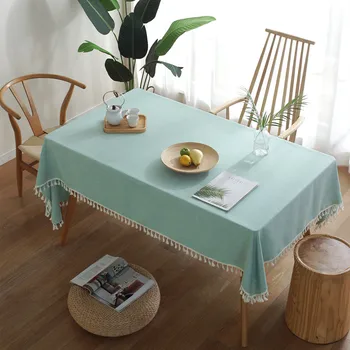 Solid Color Green Table Cloth Imitation Cotton Tassel Tablecloth Dining Table Cover Nordic Coffee Table Cloth Wedding Manteles
Solid Color Green Table Cloth Imitation Cotton Tassel Tablecloth Dining Table Cover Nordic Coffee Table Cloth Wedding Manteles