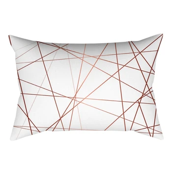 Geometric Rose Gold Pillowcase Powder Peach Skin Long Shape Pillow Cover Home Textile
Geometric Rose Gold Pillowcase Powder Peach Skin Long Shape Pillow Cover Home Textile