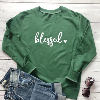 Blessed Letter Printed Sweatshirt Women Christian Pullovers Harajuku Hoodie Religion Tops Autumn Womens Clothing Dropshipping
Blessed Letter Printed Sweatshirt Women Christian Pullovers Harajuku Hoodie Religion Tops Autumn Womens Clothing Dropshipping