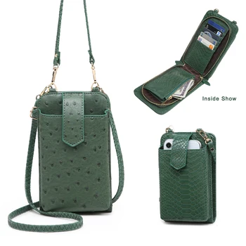 2020 New Phone Shoulder Bag Ostrich Pattern Clutch Crossbody Phone Bag Python Pattern Phone Card Wallets for Women
2020 New Phone Shoulder Bag Ostrich Pattern Clutch Crossbody Phone Bag Python Pattern Phone Card Wallets for Women