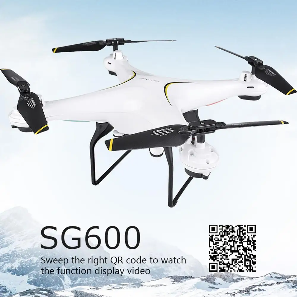 

VODOOL SG600 FPV RC Drone WiFi 4CH 6-Axis Gyro Quadcopter Altitude Hold Headless Mode A Key Return Helicopter