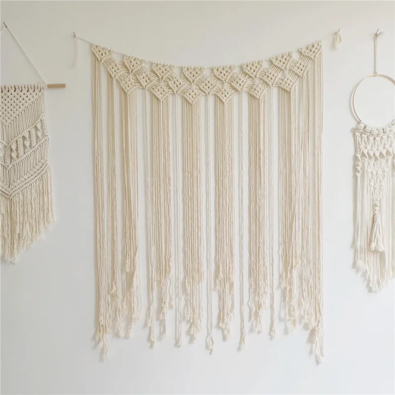 Large Hand-Woven Macramé Tapestry - Bohemian Wall Art & Wedding Backdrop 14 Hd1a01bf66ef640fe9f492352d76e38a7l