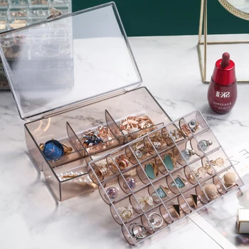 Portable Transparent Jewelry Storage Box For Necklaces And Earrings Storage Jewelry Organizer Dresser Plastic Storage Container
Portable Transparent Jewelry Storage Box For Necklaces And Earrings Storage Jewelry Organizer Dresser Plastic Storage Container