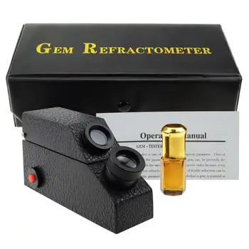 1.30 ~ 1.81 RI Range Gemology Gemstone Gemalogical Gem Refractometer w/ Monochromatic Light Filter and Polarizing Lens
1.30 ~ 1.81 RI Range Gemology Gemstone Gemalogical Gem Refractometer w/ Monochromatic Light Filter and Polarizing Lens