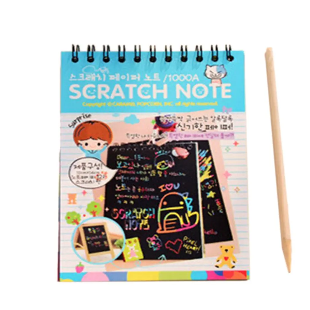 Y031 Creative Color Diy Coil Scratch Picture Children's Graffiti Sketch Book Scratch Painting Blue
Y031 Creative Color Diy Coil Scratch Picture Children's Graffiti Sketch Book Scratch Painting Blue