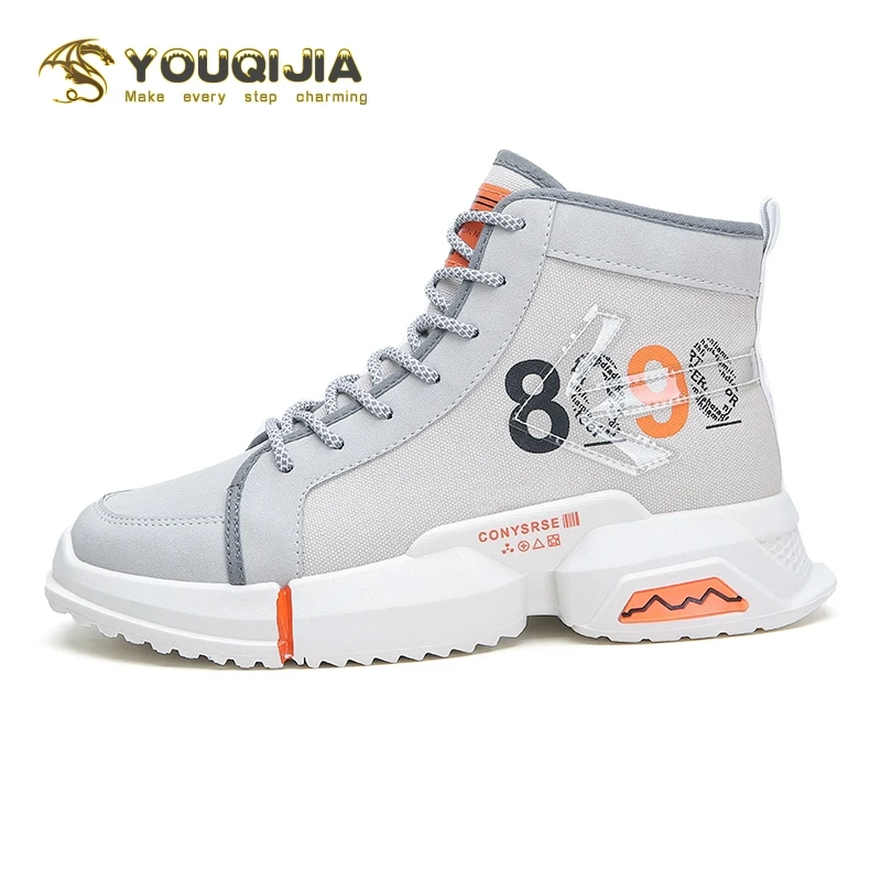 YOUQIJIA Autumn Winter Fashion High Top Shoes Men Casual Canvas Footwear Patchwork Vulcanized shoes skateboard shoes Flat shoes 
YOUQIJIA Autumn Winter Fashion High Top Shoes Men Casual Canvas Footwear Patchwork Vulcanized shoes skateboard shoes Flat shoes