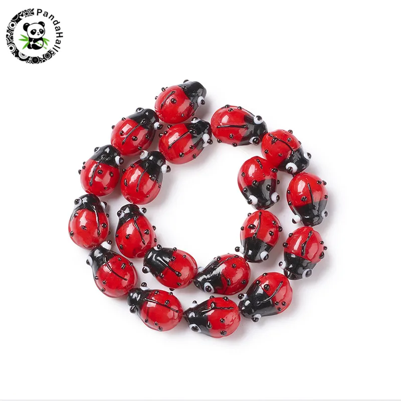 pandahall 1Strand Ladybug pattern Handmade Lampwork Beads Strands for Jewelry Making DIY Necklace Red 12~14x9~10x5~6mm Hole1~2mm
pandahall 1Strand Ladybug pattern Handmade Lampwork Beads Strands for Jewelry Making DIY Necklace Red 12~14x9~10x5~6mm Hole1~2mm
