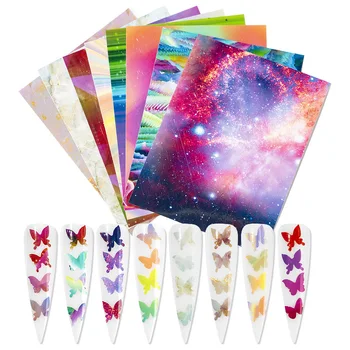 16 PCS Colorful Nail Art Butterfly Sticker Self-Adhesive Foils 3D Thin Laser Stripe Sticker DIY Foil Decal Nail Art Decorations
16 PCS Colorful Nail Art Butterfly Sticker Self-Adhesive Foils 3D Thin Laser Stripe Sticker DIY Foil Decal Nail Art Decorations