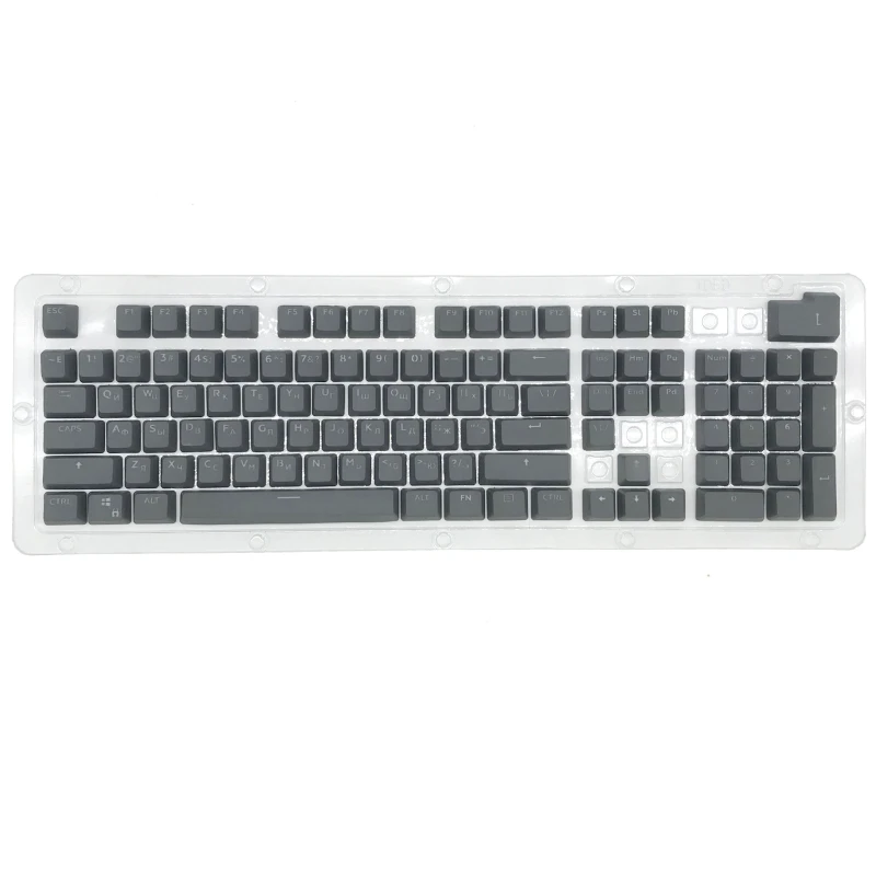 104 Keys Russian Backlit PBT Keycap OEM Profile Double Shot Backlight Keycaps 62KA
104 Keys Russian Backlit PBT Keycap OEM Profile Double Shot Backlight Keycaps 62KA