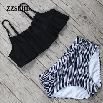 Bikini 2019 High Waist Swimsuit Women Brazilian Bikinis Set Halter Swimwear Female Bandeau Striped Bottom Bathing Suit Beachwear
Bikini 2019 High Waist Swimsuit Women Brazilian Bikinis Set Halter Swimwear Female Bandeau Striped Bottom Bathing Suit Beachwear