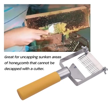 Portable Household Garden Stainless Steel Beehive Lid Open Honey Fork Spatula with Plastic Handle Beekeeping Tool
Portable Household Garden Stainless Steel Beehive Lid Open Honey Fork Spatula with Plastic Handle Beekeeping Tool