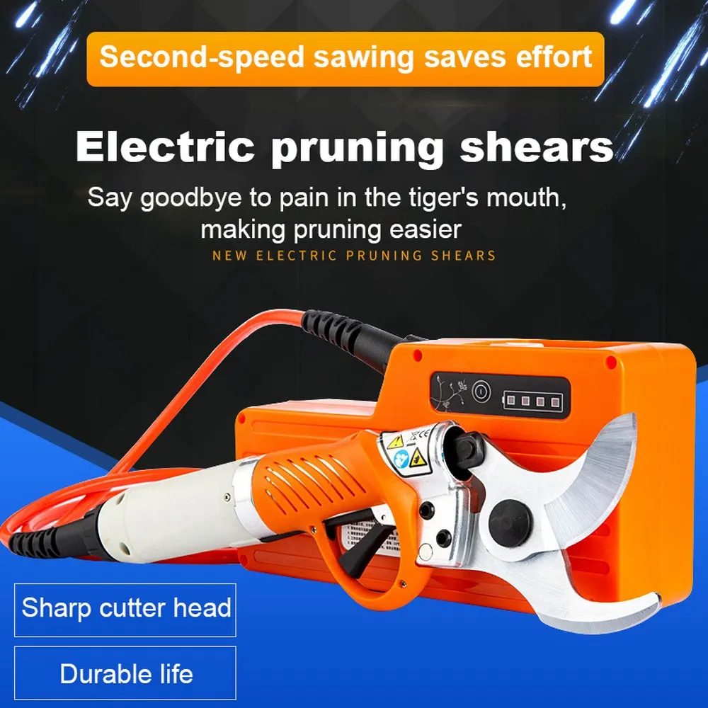 450W Electric Pruning Shears Electric Pruner 36V 4400mah Lithium Battery Electric Pruning Shear Orchard Scissors for Fruit Tree
450W Electric Pruning Shears Electric Pruner 36V 4400mah Lithium Battery Electric Pruning Shear Orchard Scissors for Fruit Tree