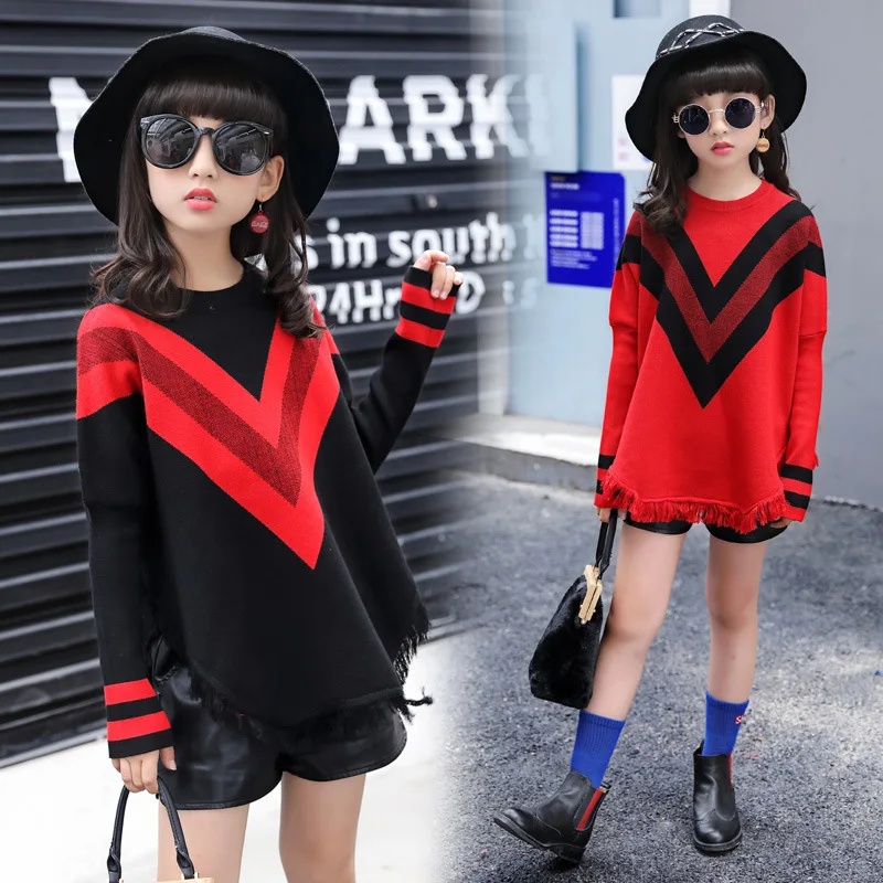 2019 Autumn Childrenswear New Style Girls Korean-style Bat Sleeve Sweater Middle And Large Children Long Sleeve Sweater Coat Aut
2019 Autumn Childrenswear New Style Girls Korean-style Bat Sleeve Sweater Middle And Large Children Long Sleeve Sweater Coat Aut