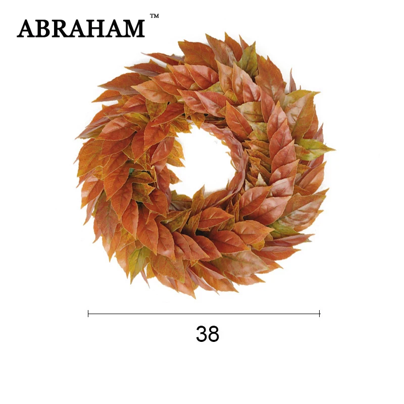 38cm Silk Leaves Artificial Maple Leafs Large Wreath Real Touch Hanging Plant Vine Autumn Decor Fake Rattan For Farmhouse Decor 
38cm Silk Leaves Artificial Maple Leafs Large Wreath Real Touch Hanging Plant Vine Autumn Decor Fake Rattan For Farmhouse Decor