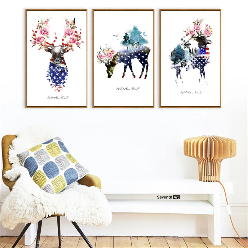 Minimalist Abstract Deer Head Posters and Prints Scandinavian Nordic Style Flower Wall Art Pictures for Kid Baby Living Room
Minimalist Abstract Deer Head Posters and Prints Scandinavian Nordic Style Flower Wall Art Pictures for Kid Baby Living Room