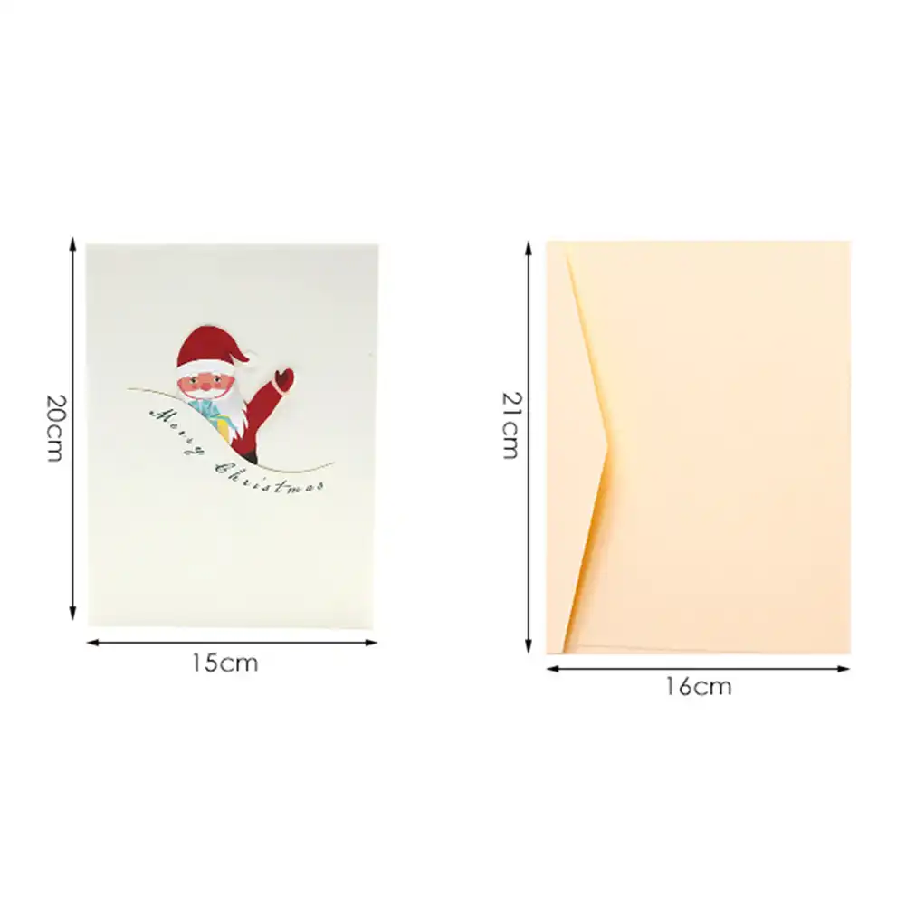 greeting card 3d hollowed cards with envelopes for new year xmas