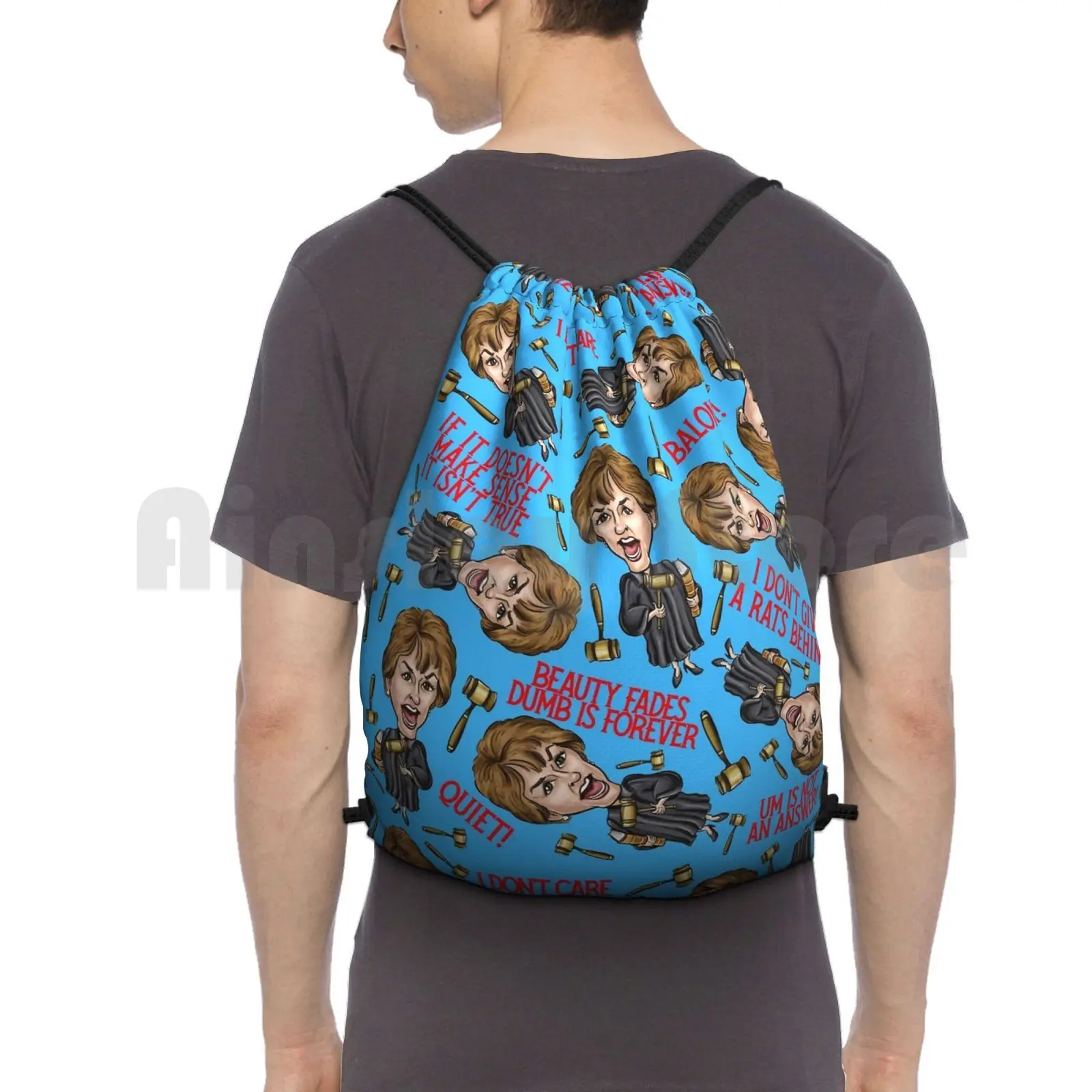 Judge Judy Print Backpack Drawstring Bags Gym Bag Waterproof Judge Judy Judge Judy Judyisms Judyism Reality Tv Pop
Judge Judy Print Backpack Drawstring Bags Gym Bag Waterproof Judge Judy Judge Judy Judyisms Judyism Reality Tv Pop